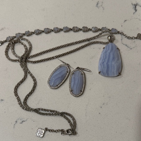 Kendra Scott Jewelry - Kendra Scott Purple/Blue Agate Jewelry Set